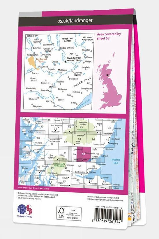 Active Landranger Map 53 Blairgowrie And Rattray