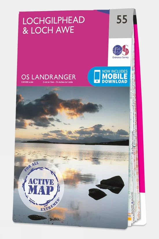 Active Landranger Map 55 Lochgilphead and Loch Awe