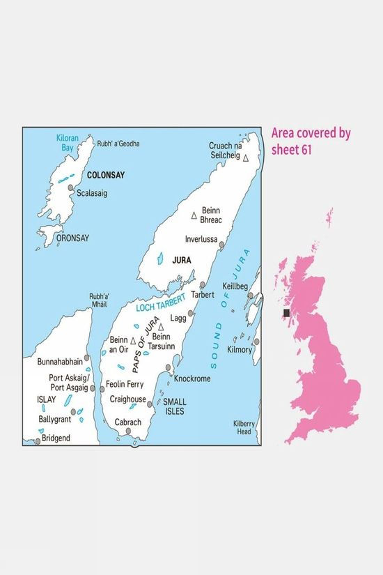 Active Landranger Map 61 Jura And Colonsay