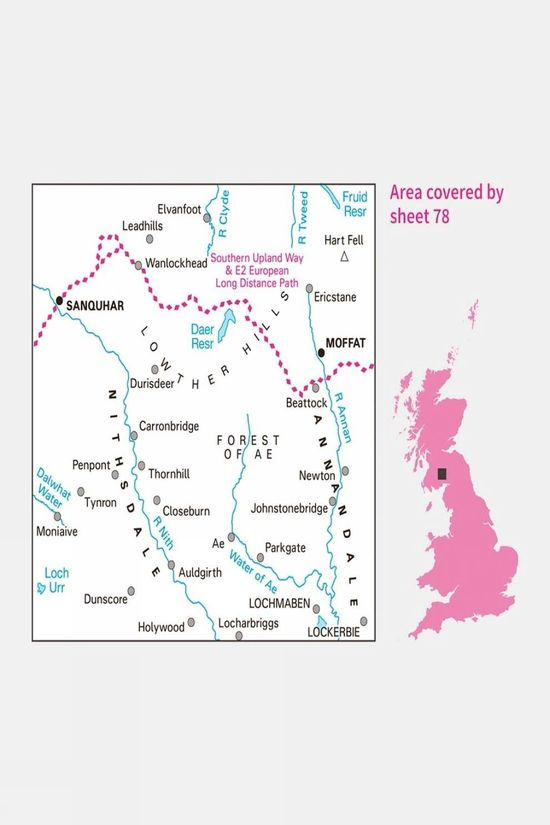 Active Landranger Map 78 Nithsdale And Annandale