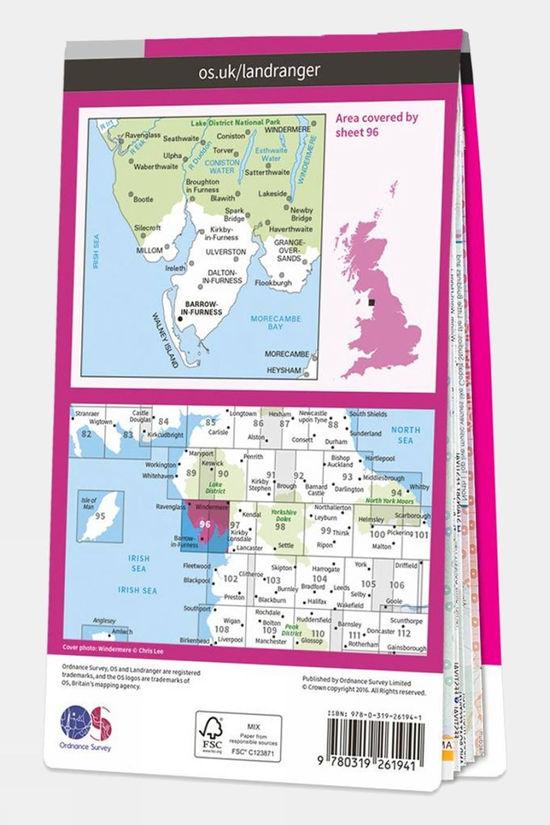 Cotswold Active Landranger Map 96 Barrow-in-Furness And South Lakeland