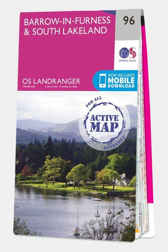 cotswold Active Landranger Map 96 Barrow-in-Furness and South Lakeland
