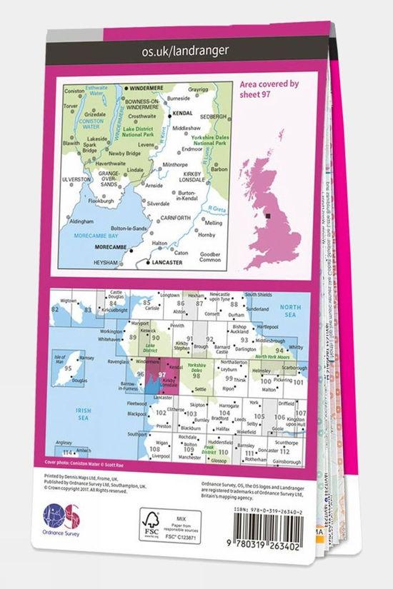 Active Landranger Map 97 Kendal And Morecambe