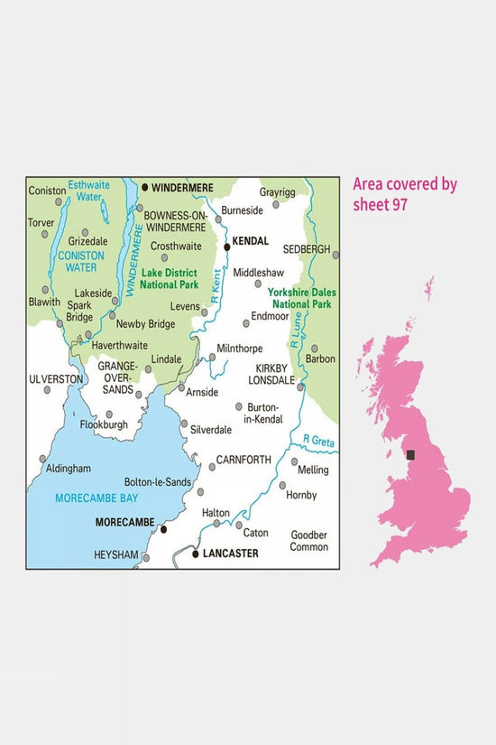 Active Landranger Map 97 Kendal And Morecambe