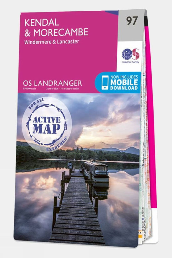 Active Landranger Map 97 Kendal and Morecambe