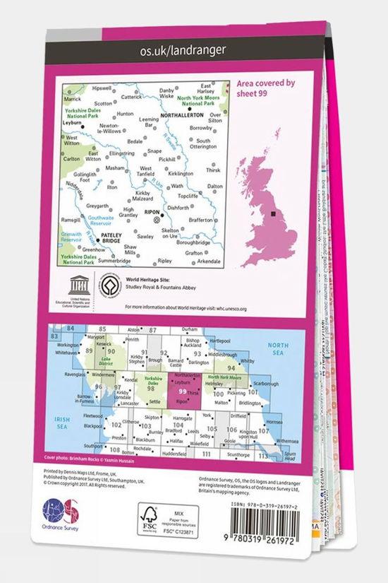 Active Landranger Map 99 Northallerton And Ripon