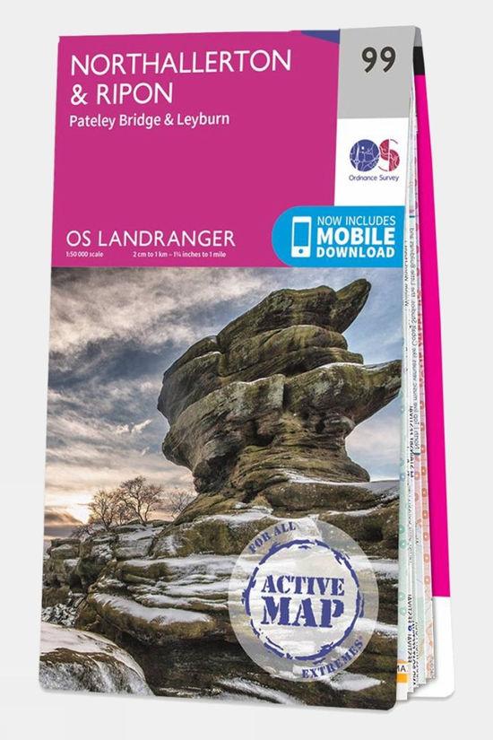 Active Landranger Map 99 Northallerton and Ripon