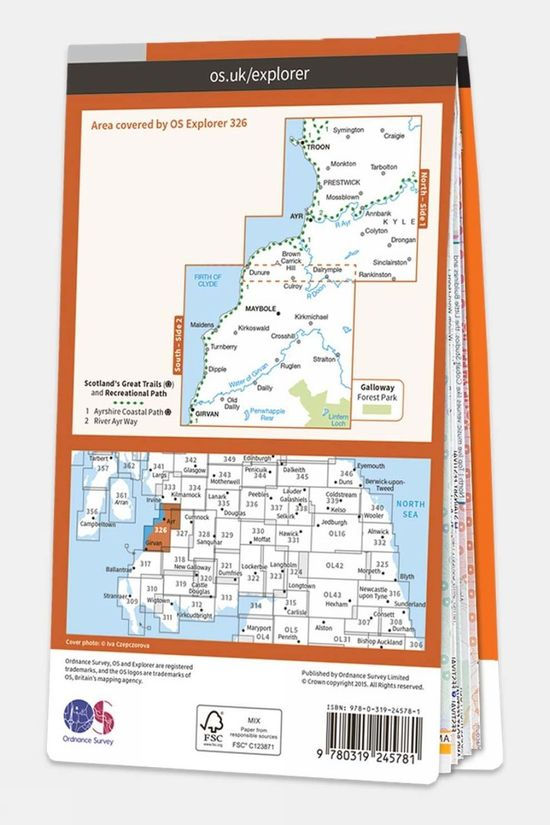 Cotswold Active Explorer Map 326 Ayr And Troon