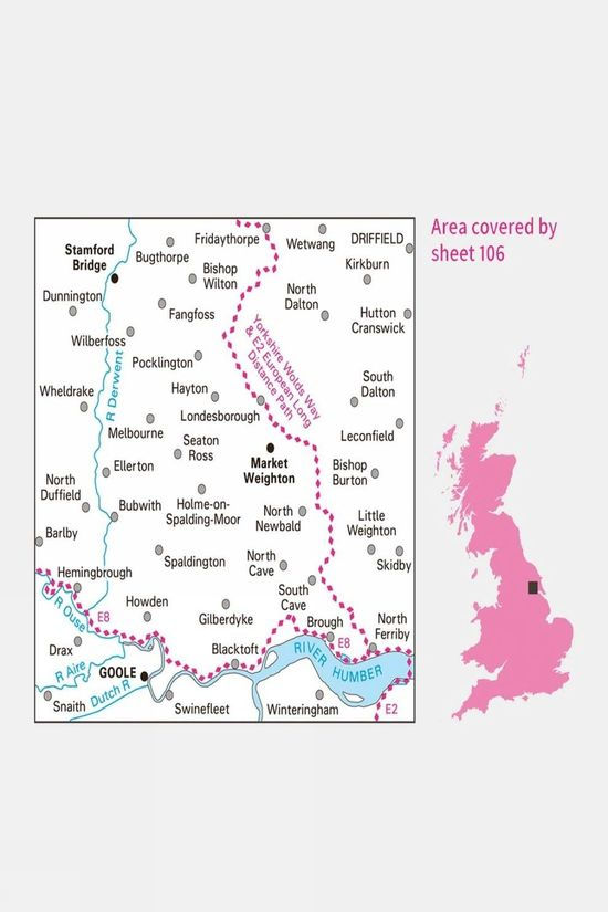 Cotswold Active Landranger Map 106 Market Weighton