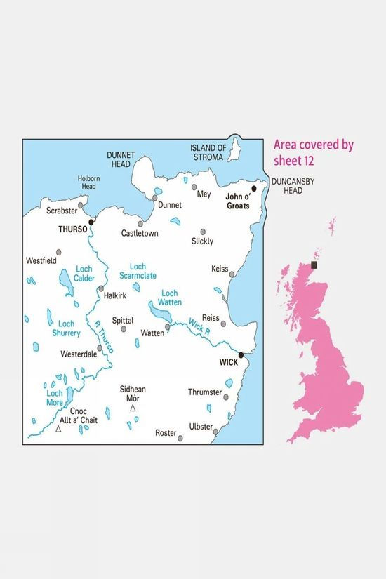 Active Landranger Map 12 Thurso And Wick