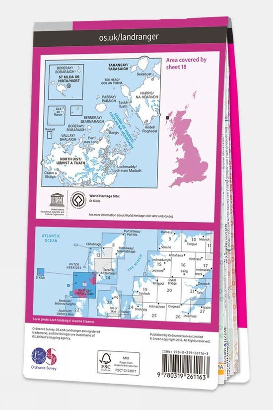 Active Landranger Map 18 Sound Of Harris