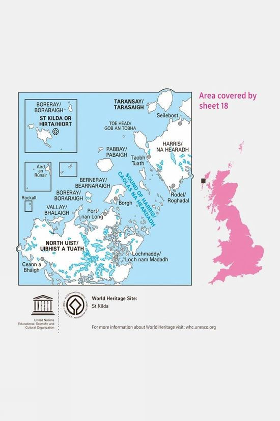 Active Landranger Map 18 Sound Of Harris