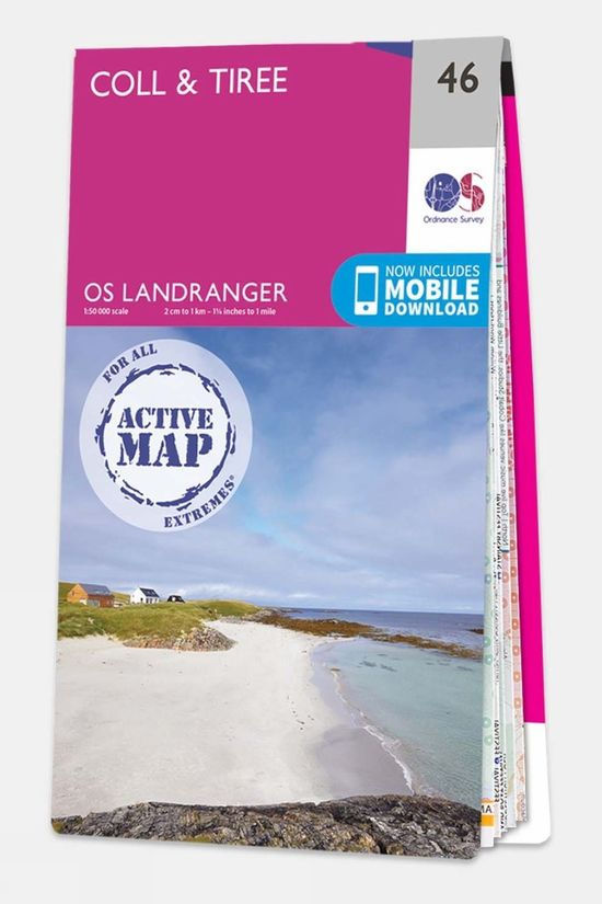 Active Landranger Map 46 Coll and Tiree