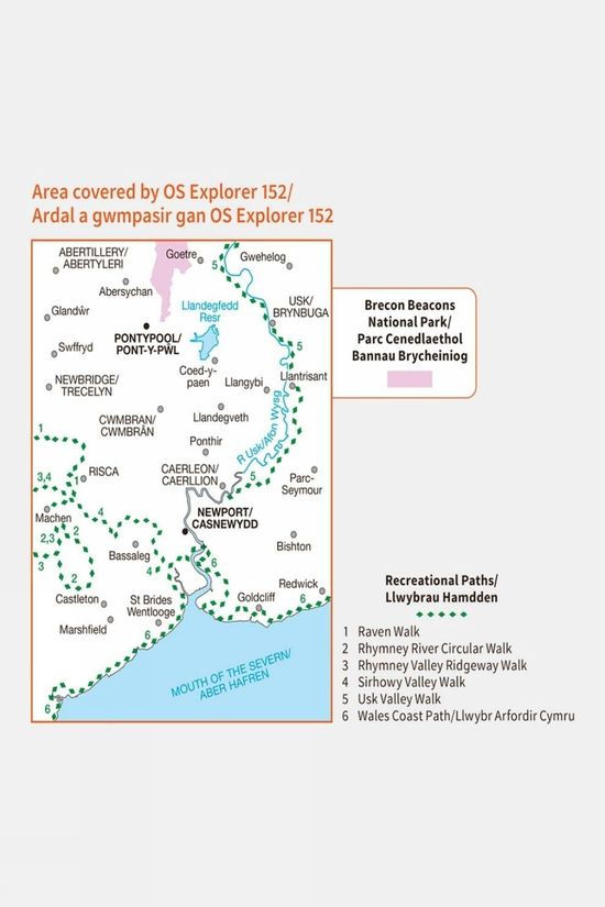 Cotswold Explorer Map 152 Newport And Pontypool