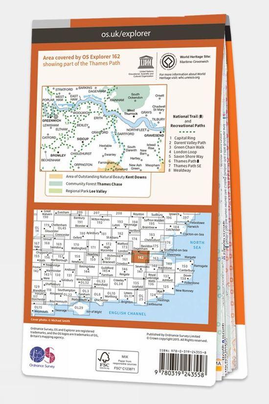 Cotswold Explorer Map 162 Greenwich And Gravesend