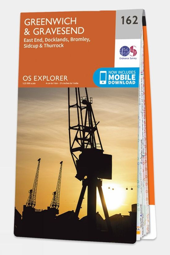 cotswold Explorer Map 162 Greenwich and Gravesend