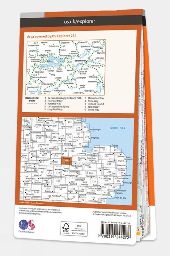 Cotswold Explorer Map 234 Rutland Water