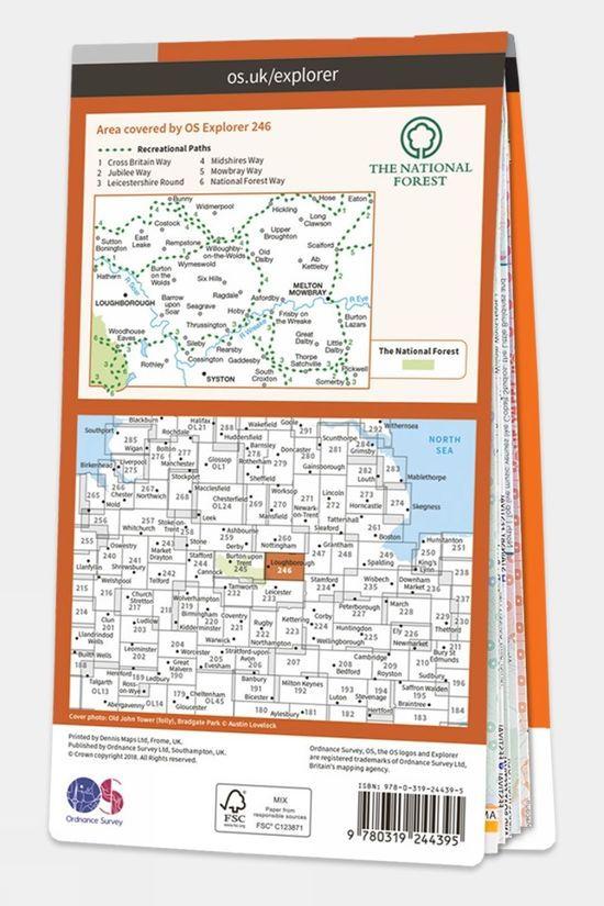 Cotswold Explorer Map 246 Loughborough
