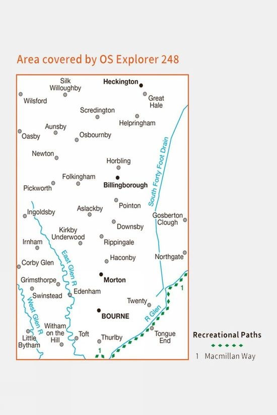 Cotswold Explorer Map 248 Bourne And Heckington