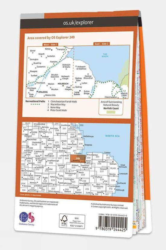 Cotswold Explorer Map 249 Spalding And Holbeach