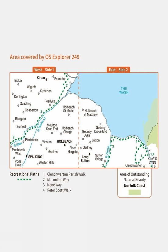 Cotswold Explorer Map 249 Spalding And Holbeach