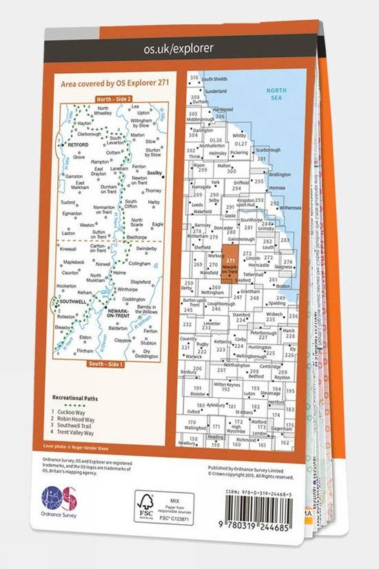 Cotswold Explorer Map 271 Newark-on-Trent
