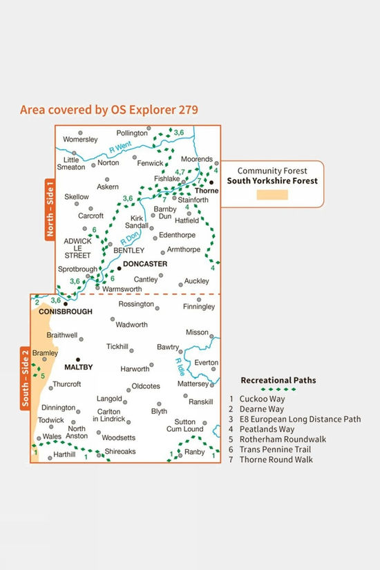 Cotswold Explorer Map 279 Doncaster