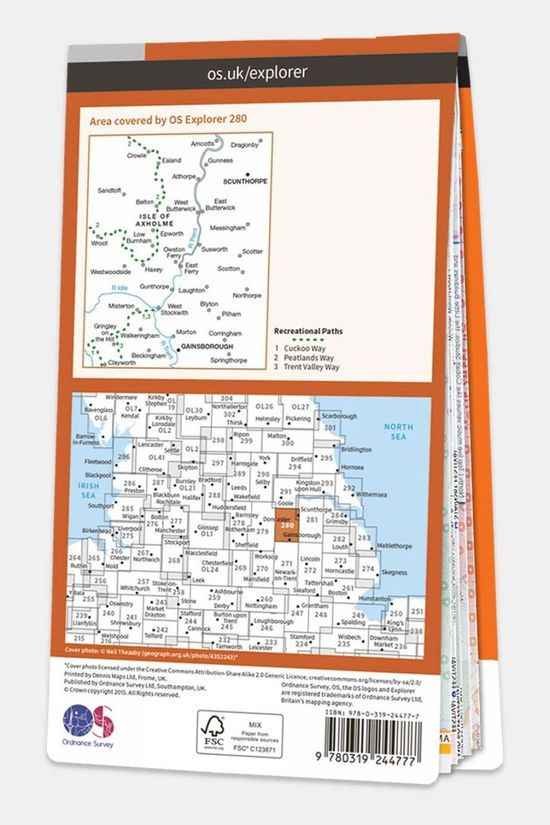 Cotswold Explorer Map 280 Isle Of Axholme
