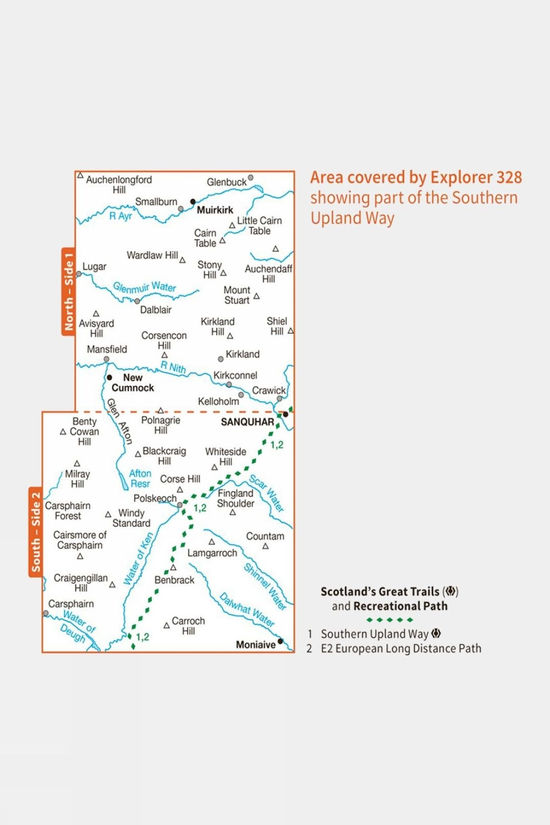 Cotswold Explorer Map 328 Sanquhar And New Cumnock