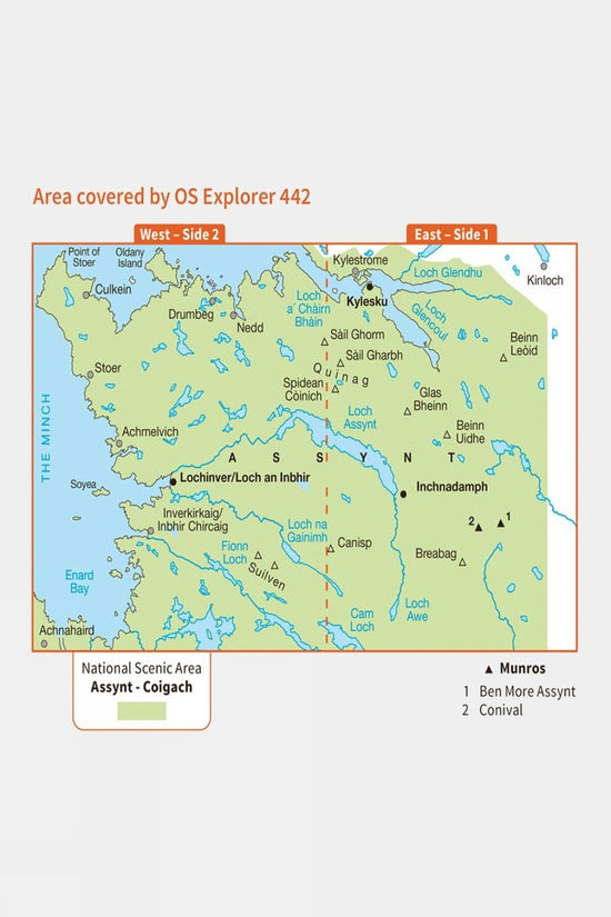 Cotswold Explorer Map 442 Assynt And Lochinver