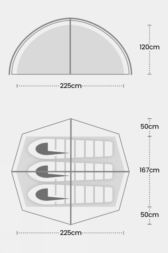 Cotswold Helm Compact 3 Tent