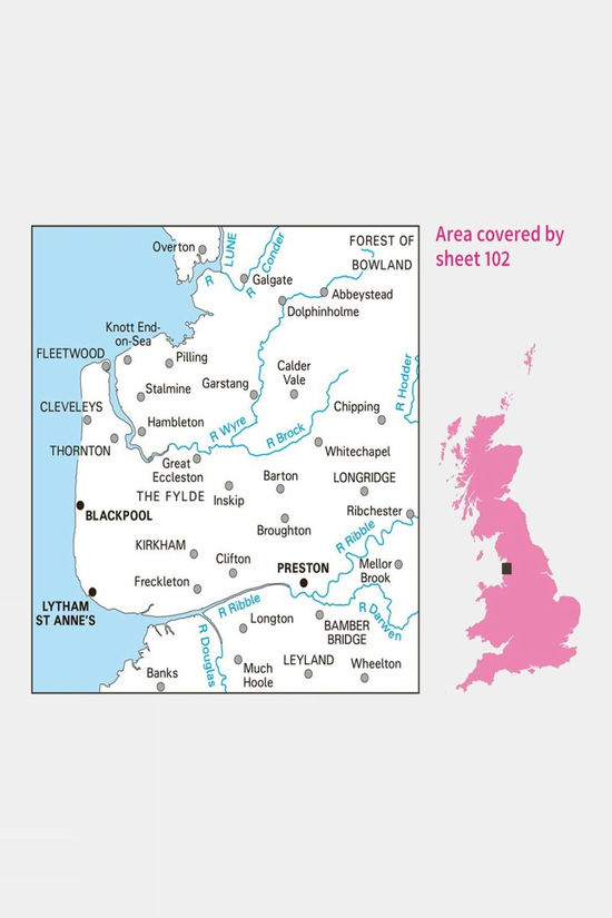Cotswold Landranger Map 102 Preston And Blackpool