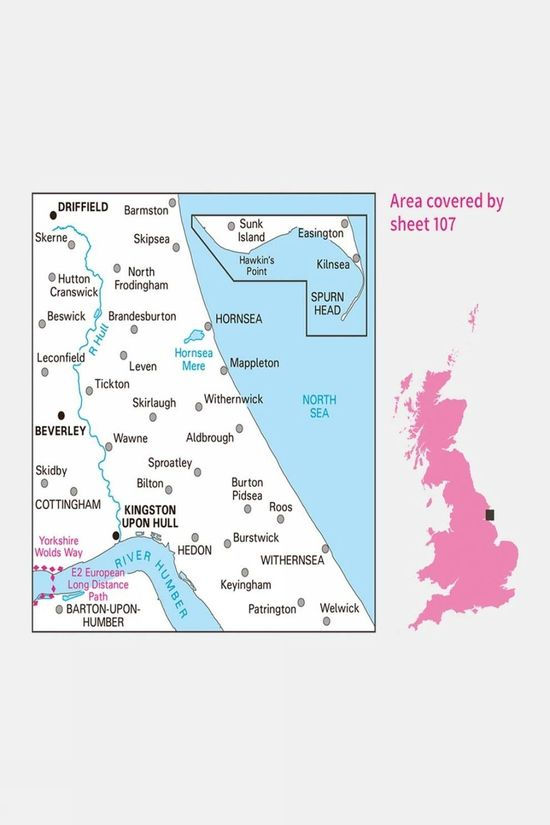 Cotswold Landranger Map 107 Kingston Upon Hull
