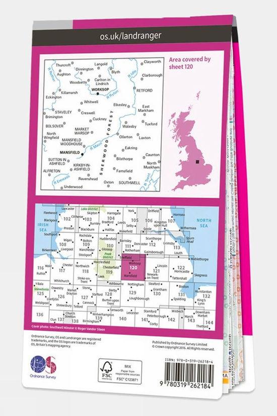 Cotswold Landranger Map 120 Mansfield And Worksop