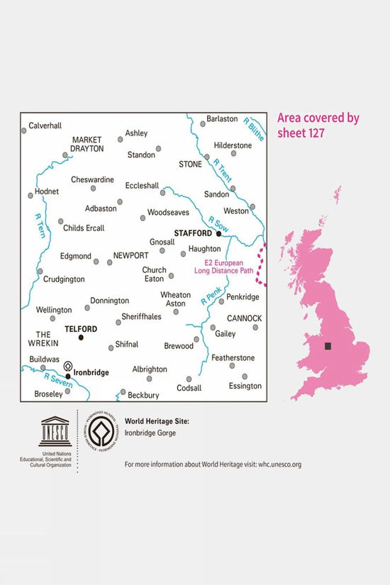 Cotswold Landranger Map 127 Stafford And Telford