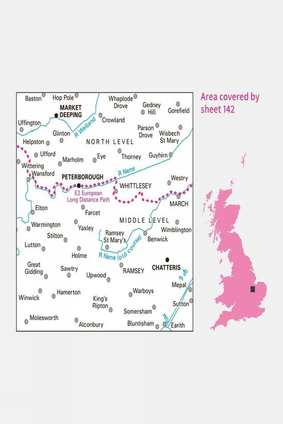 Cotswold Landranger Map 142 Peterborough