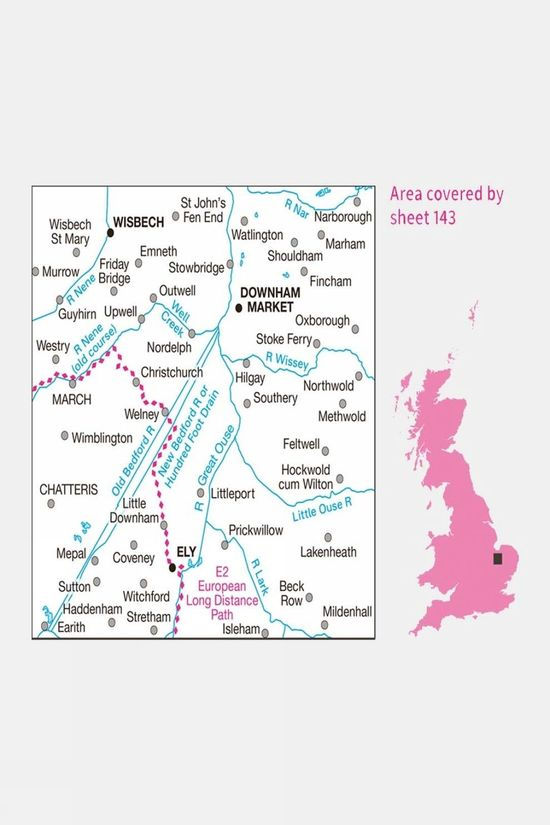 Cotswold Landranger Map 143 Ely And Wisbech