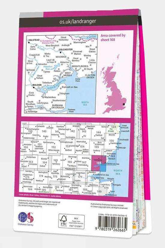 Cotswold Landranger Map 168 Colchester