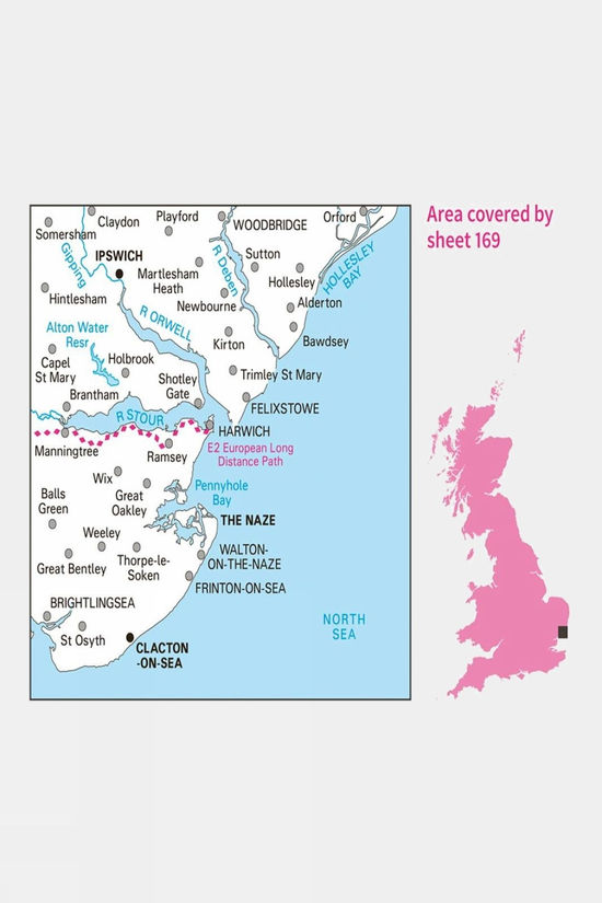 Cotswold Landranger Map 169 Ipswich And The Naze