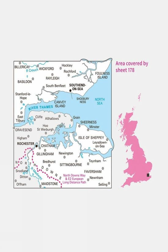 Cotswold Landranger Map 178 Thames Estuary