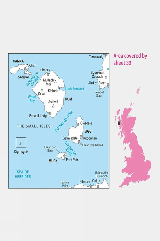 Cotswold Landranger Map 39 Rum Eigg Muck And Canna