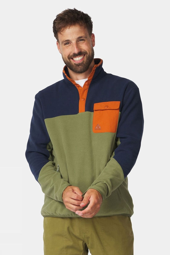 Cotswold Mens Fitzroy Snap Fleece Top