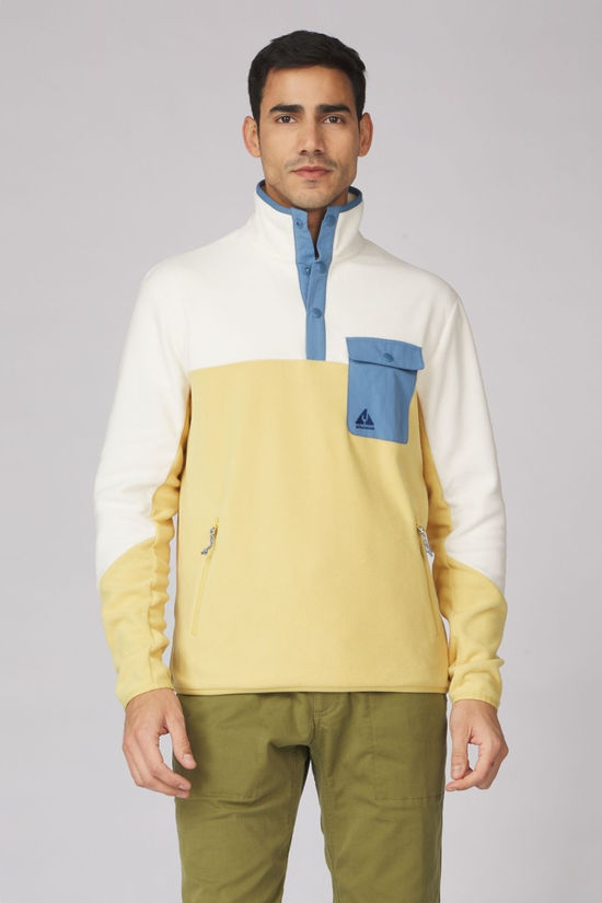 Cotswold Mens Fitzroy Snap Fleece Top