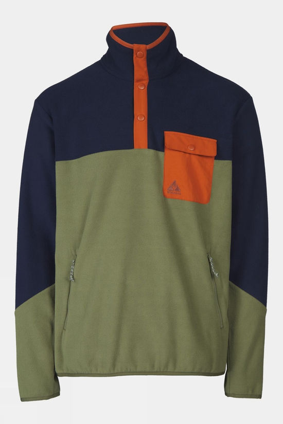 cotswold Mens Fitzroy Snap Fleece Top