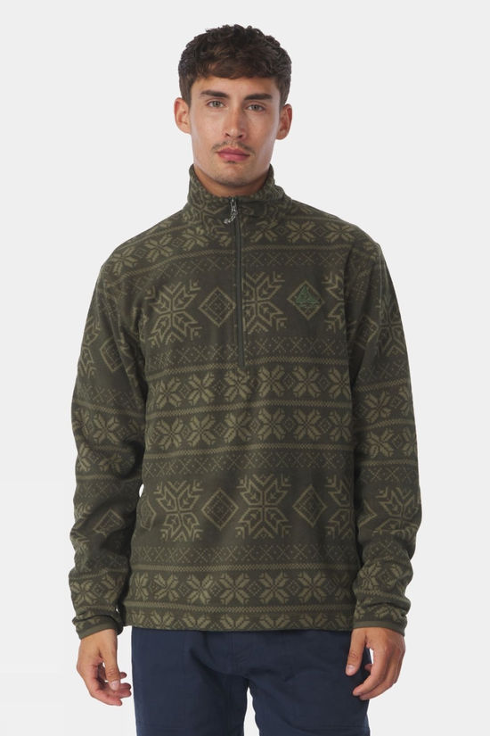 Cotswold Mens Inverno Printed Half Zip Fleece