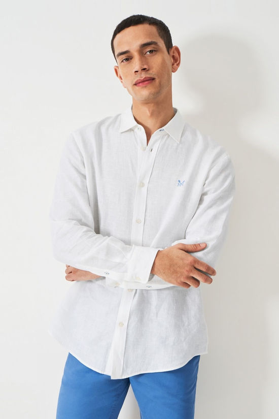 Cotswold Mens Long Sleeve Linen Shirt