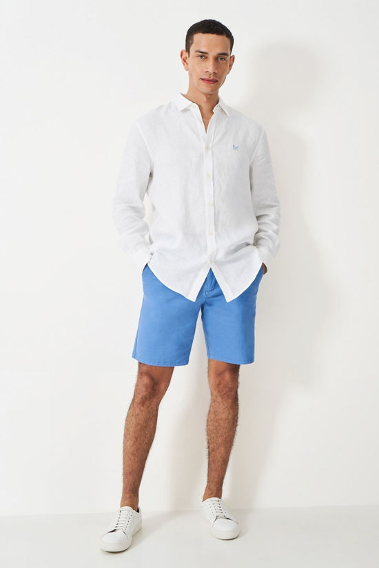 Cotswold Mens Long Sleeve Linen Shirt
