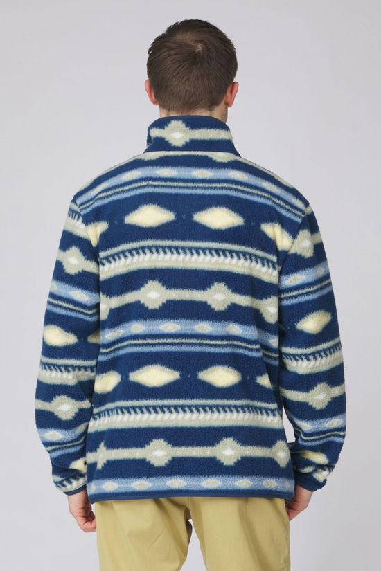 Cotswold Mens Pehoe Printed Snap Half Zip Fleece