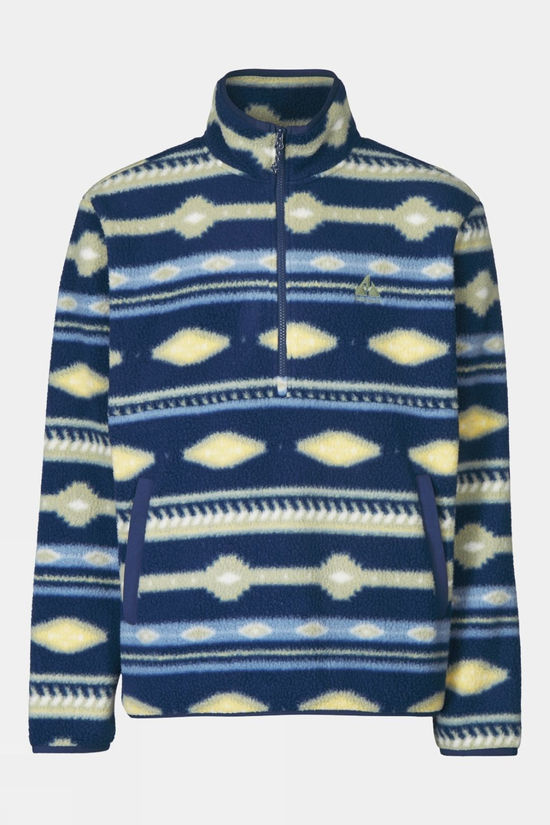 cotswold Mens Pehoe Printed Snap Half Zip Fleece