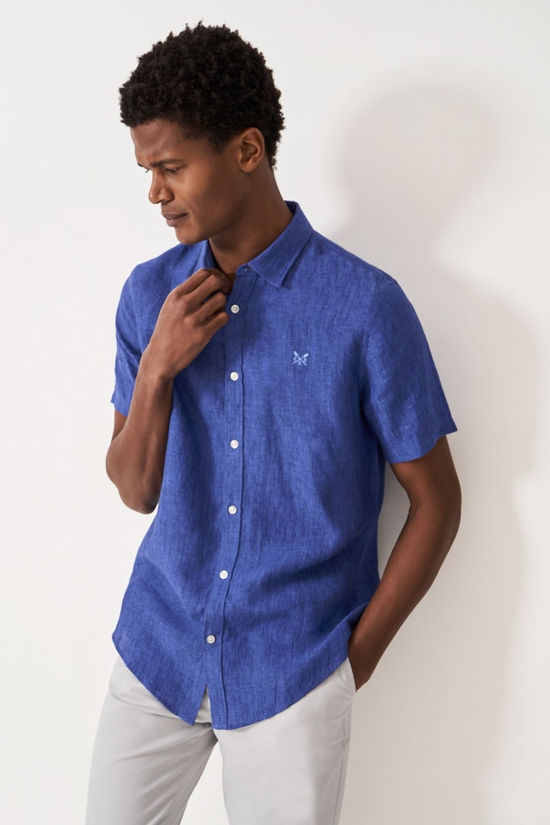 Cotswold Mens Short Sleeve Linen Shirt